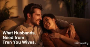 Husband embracing wife from behind, illustrating the deep emotional needs and silent longings men have from their wives for a stronger bond.