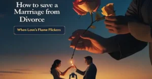 A couple lighting a lamp together as a symbol of reigniting a fading marriage