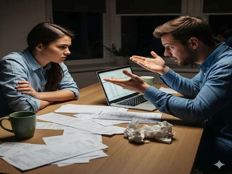 Money is one of the main sources of marital tension